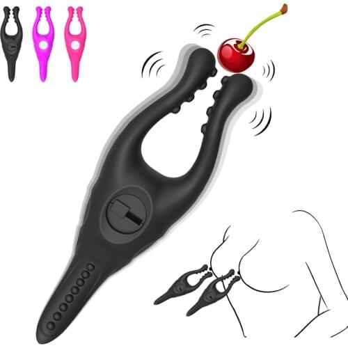 EXVOID G-spot Tongue Vibrator Sex Toy For Women Breast Clamp Nipple Massager Vagina Clitoris Stimulation Penis Vibration Clip