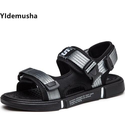 Men‘s Sandals 2021 Summer New Casual Shoes Flat Non-slip Outdoor Soft Sole Men Beach Sandals Comfortable Man Sport Sandals