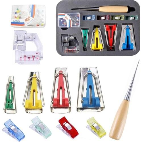 Nonvor Sewing Patchwork Tool Fabric Bias Binding DIY Tape Maker Kit Tool For Sewing Electric Sewing Machine Accessories