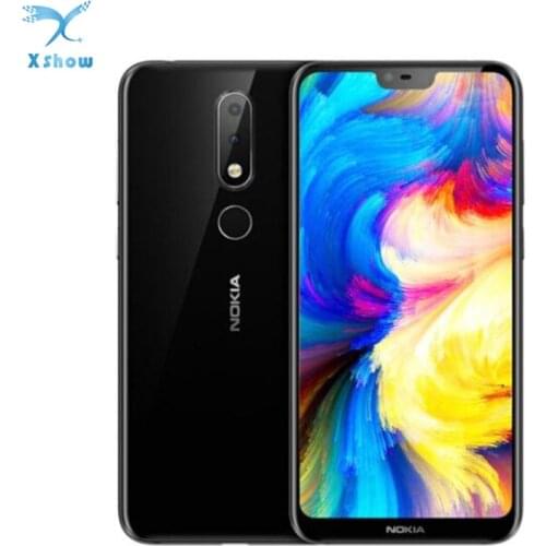 Global ROM Nokia X6 6GB 64GB 5.8 inch 19:9 FHD Snapdragon 636 Octa Core 3060mAh 16.0MP+5.0MP Camera Fingerprint ID Mobile Phone