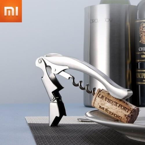 Xiaomi Stainless Steel Sommelier Knife Wine Opener Corkscrew Wine Bottle Opener Tool For Kitchen Bar Smart Home Use Circle Joy
