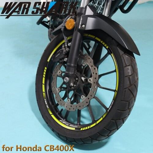 For HONDA CB400X CB 400X CB400 X Full Set Decorative Motorcycle Wheel Stickers Reflective Motor Bike Waterproof Rim Decals