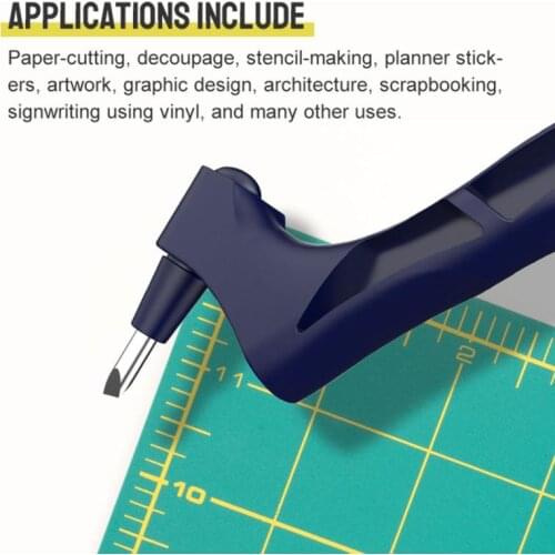 DIY Craft Cutting Tools 360 Rotating Blade Paper-Cutter 3 Replace Blade Craft Cutting Knife Art Wear-Resisting Art Cutting Tools