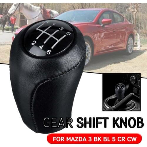 Manual Gear Lever For Mazda 3 BK,5 CR,6 GH Car 5/6 Speed Gear Shift Knob For Mazda CX-7 Shifter Gaitor
