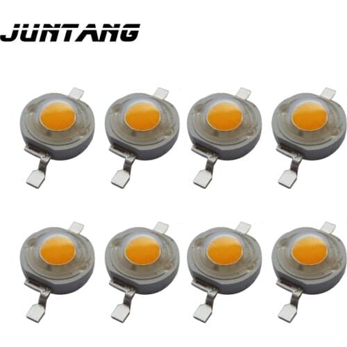 High power led golden light authentic American Bridgelux chip lamp beads 1W led 45MIL chip instead of halogen lamp 2000K 10pcs