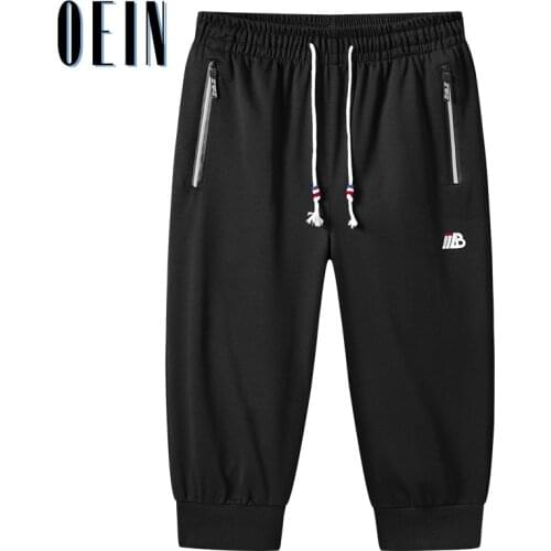 Thin Lightweight Joggers Shorts Men 2021 Summer Board Quick Dry Zipper Pockets Elastane Bermuda Male Stretch Capri Mens Shorts