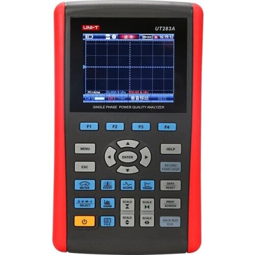 UNI-T UT283A ac dc USB harmonic resistance capacitor diode measurement True RMS recording single-phase power quality analyzer