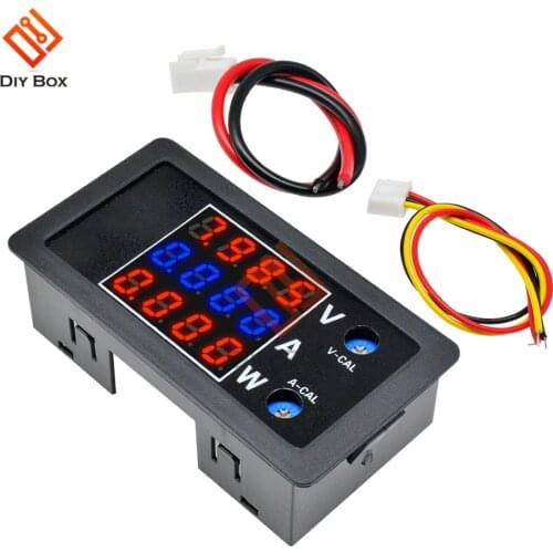 1000W 4 Digital High Precision Voltmeter Ammeter Wattmeter Tester Detector DC 100V 10A LCD Display Voltage Current Power Meter