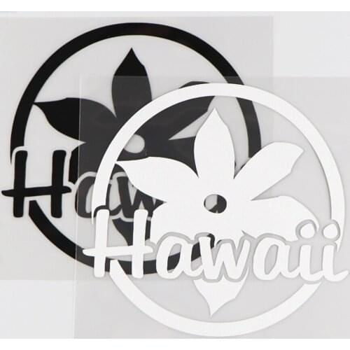 13X12.5CM Hawaii Car Sticker Vinyl Decal Creative Cartoon Holiday Resort