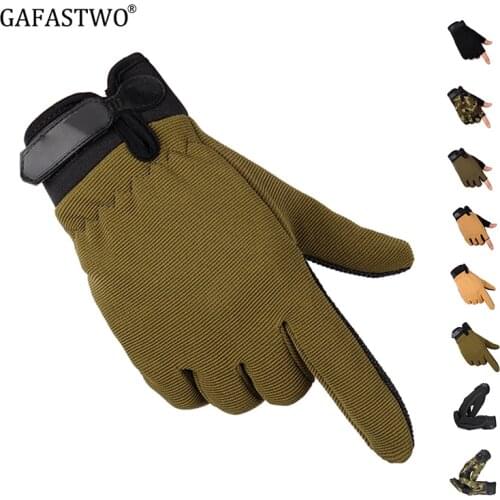 Mens Sports Tactical Gloves Moped Bike Warm Female Full Finger Windproof Non-slip Outdoor Sports Gloves