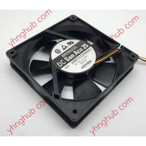 Sanyo Denki 109P1212H4D01 Server Cooling Fan DC 12V 0.45A 120x120x25mm 3-wire