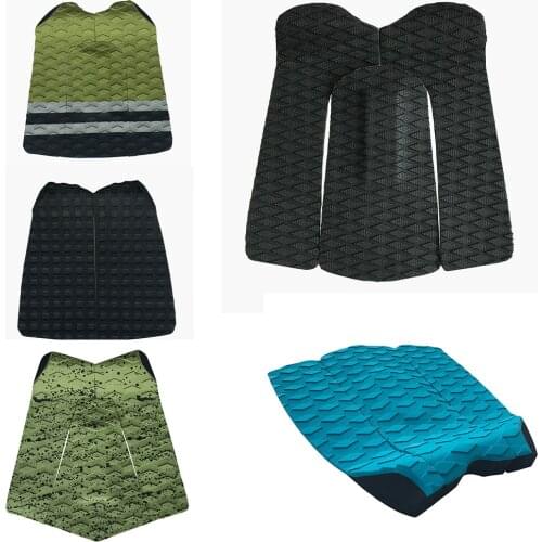 Non-Slip Traction Pad EVA Anti-Slip Foam Pads Deck Grip Mat 3M Adhesive with Kicker Stomp Skimboards Surf Board Funboard 3pcs