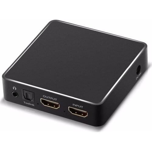 HDMI to HDMI Audio Extractor with Decoder / Digital to OPTICAL SPDIF /7.1CH 5.1-CH Audio Converter,Support ARC