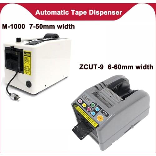 Automatic Tape Dispenser ZCUT-9 6-60mm Width Efficient Microcomputer Intelligent large Auto Tape Cutter Tape Cutt Machine M-1000