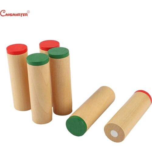 Beech Wood Montessori Sensory Wooden Toys Sound Boxs Teaching Aids Children Preschool Educational Toys Sensorial Maths SE020-JZ