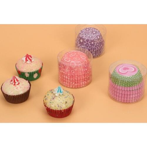 1000 Pcs 5x3cm Colorful Paper Cake Cup Oven Cakes Pastry Tools Muffin Case Oil Proof Paper Cupcake Mold Tray Baking Accessorie