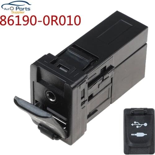 YAOPEI 86190-0R010 861900R010 Center Console Aux/USB Port For Toyota Yaris for Corolla Avalon Plastic Black Car accessories