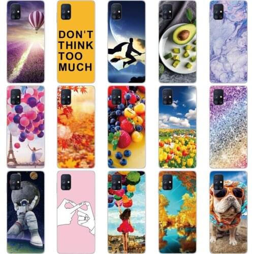 For Samsung Galaxy M51 Case Phone Cover Soft Silicone Back Case for Samsung M51 M515F Shockproof Cover for Galaxy M 51 M51 Capa