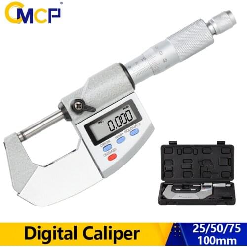 CMCP Outside Digital IP65 Water/Oil Proof Micrometer Micrometer 0.001mm 0-25/50/75/100mm Electronic Gauge Measure Caliper