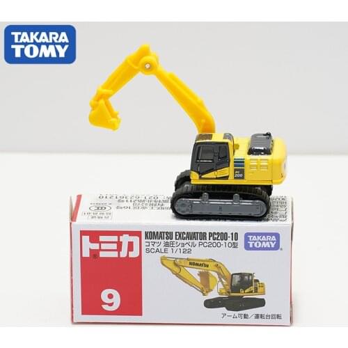 Takara Tomy Tomica KOMATSU Oil Pressure EXCAVATOR PC200 Engineering Alloy Diorama Car Model Collection Miniature Carros NO9 Toys