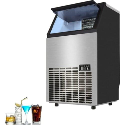Electric Ice Cube Making Machine Stainless Steel Generator Liquid Freezer For Restaurants Coffee Shops Home Commercial Ice Maker