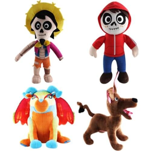 Disney Hot Cartoon Movie Coco Pixar New Plush Toys 25-30cm Miguel Hector Stuffed Soft Plush Doll Children Plush Gifts Toy