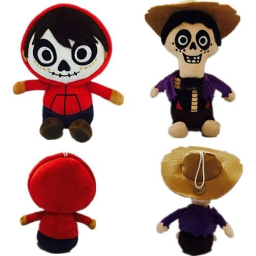 Disney Plush Toys 20cm Movie Coco Pixar Miguel Hector Death Pepita Stuffed Plush Toys Soft Toy Dolls New Year Gift For Childrens