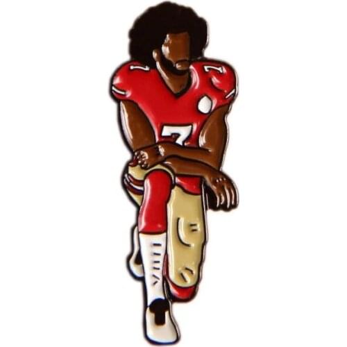 Colin Kaepernick Black Lives Hard Enamel Pins Brooches Women Men Lapel Badges Backpack Collar Fashion Jewelry Gifts For Kids