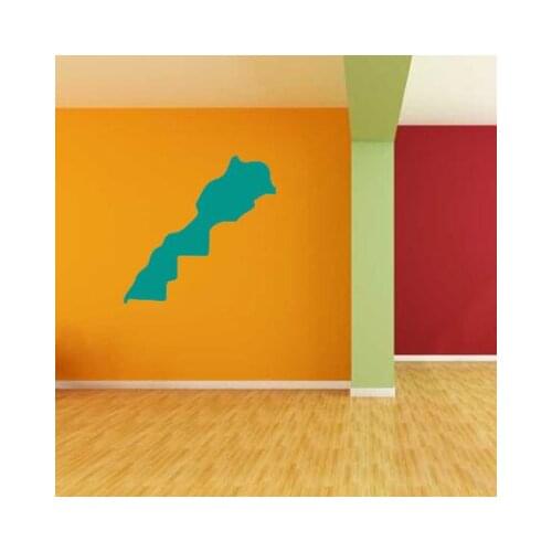 Morocco map Globe Earth Country wall vinyl sticker custom made home decoration fashion design