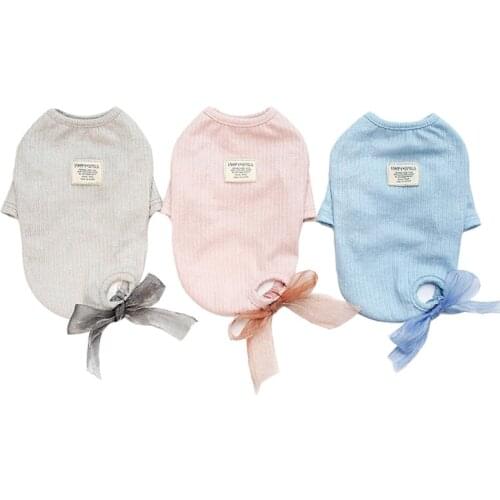 Solid Pet Clothes For Small Medium Dogs Costume Chihuahua Pets Dogs Clothing Dog Clothes Bow Tie Accessories Small Puppy Outfit