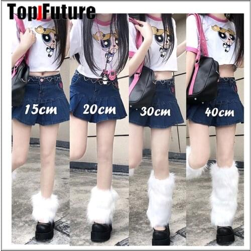 LOTS COLOUR Japanese JK uniform night style Korean Lolita girls'Imitation fur white short leg cover JK Yuansu hosiery LEG warm