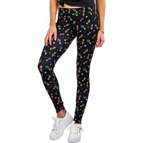 Sexy Sport Yoga Leggings Fashion Flexible Running Pants Mujer Meteor Pattern Tights Womens New Designs