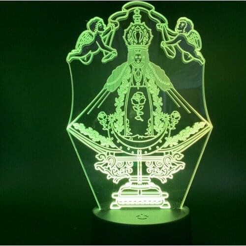 Touch Switch Desk Table Nightlight Cupid God of Love Figure 3d Led Night Light Lamp for Bed room Decoration Light Color Changing