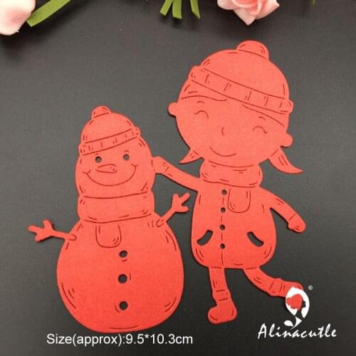 Die Cut Metal Cutting Die Winter Girl Doll Snowman Scrapbooking Paper craft album Handmade Card Stencil Cutter Punch art cutter