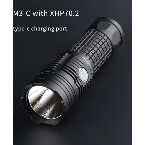 High Powerful Flashlight Convoy M3-C with XHP70.2 LED Linterna 26650 Torch Light 4300lm Camping Fishing Portable Lantern Latarka