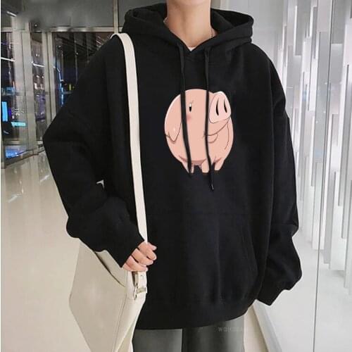 Japanese Manga Seven Deadly Sins - Hawk Hoodies Men Winter Sweatshirt Kawaii Pink Piggy Cartoon Clothes Harajuku Men Sweatshirt