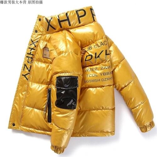 Winter Solid Color Parka Men Thick Hooded Jacket 2020 New Trend Warm Harajuku Coat Male Casual Zipper Jackets Windproof Outwear