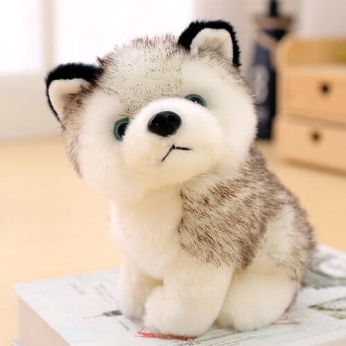 1pc Simulation Husky Cute Dog Doll Stuffed Plush Animals Kawaii Puppy Kids Toys For Children Christmas Birthday Gift