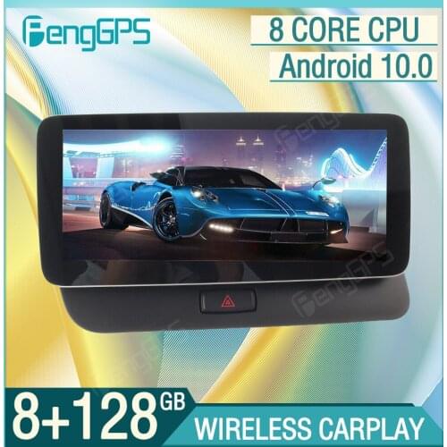 10.25“ Autoradio 8+128G Android 10.0 For Audi Q5 2009-2016 LHD Car GPS Navigation Multimedia Player Headunit Carplay Bluetooth