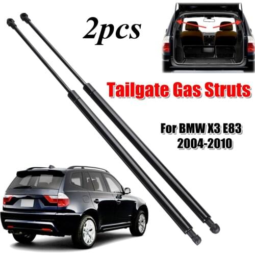 2Pcs Rear Trunk Tailgate Gas Spring Shock Lift Struts Support Rod Arm Bars Bracket 51243400379 For BMW E83 X3 2004 2005 - 2010