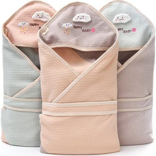 2019 Baby Blanket Cotton Infant Muslin Bamboo Breathable Envelop Swaddle For Newborn Baby Hooded Sleepsack Parisarc Blankets
