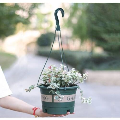 3 Pcs Thickened Hanging Flower Pots Plastic Wall Hanging Garden Plant Decorative Flower Pots Indoor Hanging Basket Flower Pots