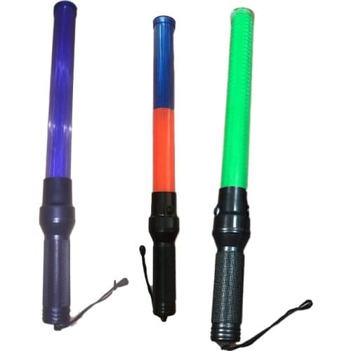 54CM*4CM Outdoor LED Traffic Safety Signal Warning Flashing Wand Baton Police Ref Baton Safety Signal Command Tool