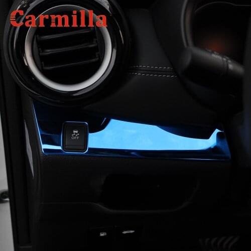 Carmilla Stainless Steel Interior Car Headlight Switch Knob Panel Cover Trim for Nissan Kicks 2017 - 2021 Accessories Stickers