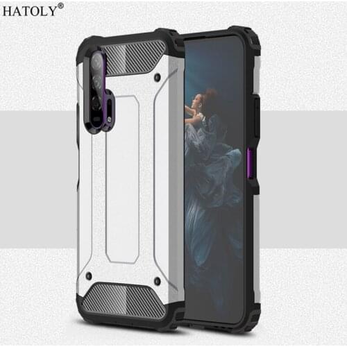 For Cover Huawei Honor 20 Pro Case Anti-knock Rugged Armor Back Cover Honor 20 Pro Silicone Phone Bumper Case For Honor 20 Pro