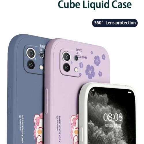 Polite Cat Phone Case For Xiaomi Mi 11 11lite 11Ultra 11i 10T 10TPro 10TLite 10 10S lite Pro Poco F2 X2 F3 Pro Lambskin Cover