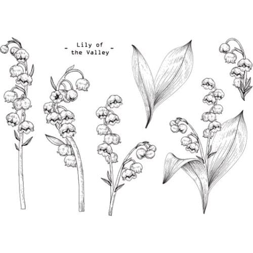 Flowers Transparent Clear Silicone Stamp/Seal for DIY scrapbooking/photo album Decorative clear stamp sheets B0259