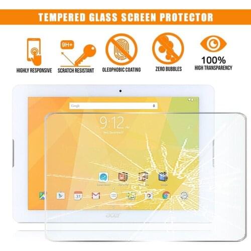 For Acer Iconia One 10 B3-A20 10.1 Inch Tablet Tempered Glass Screen Protector 9H Premium Scratch Resistant HD Clear Film Cover