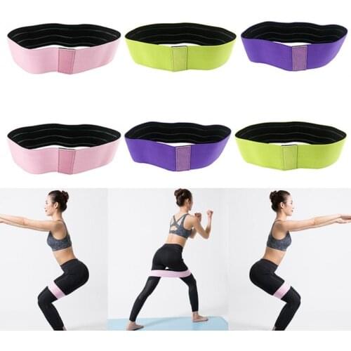 Resistance Bands Hip Circle Anti Slip Widen Rubber Band Exercises Braided Elastic Band Hip Lifting Resistance Band #19