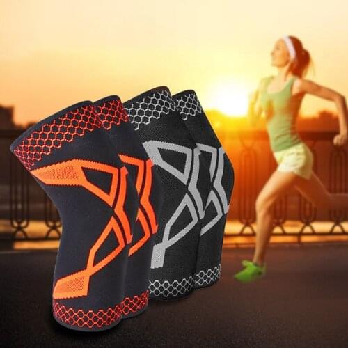 Elastic Breathable Knee Pads Guard Nylon Sports Fitness Kneepad Fitness Gear Patella Brace Running Basketball Volleyball Support